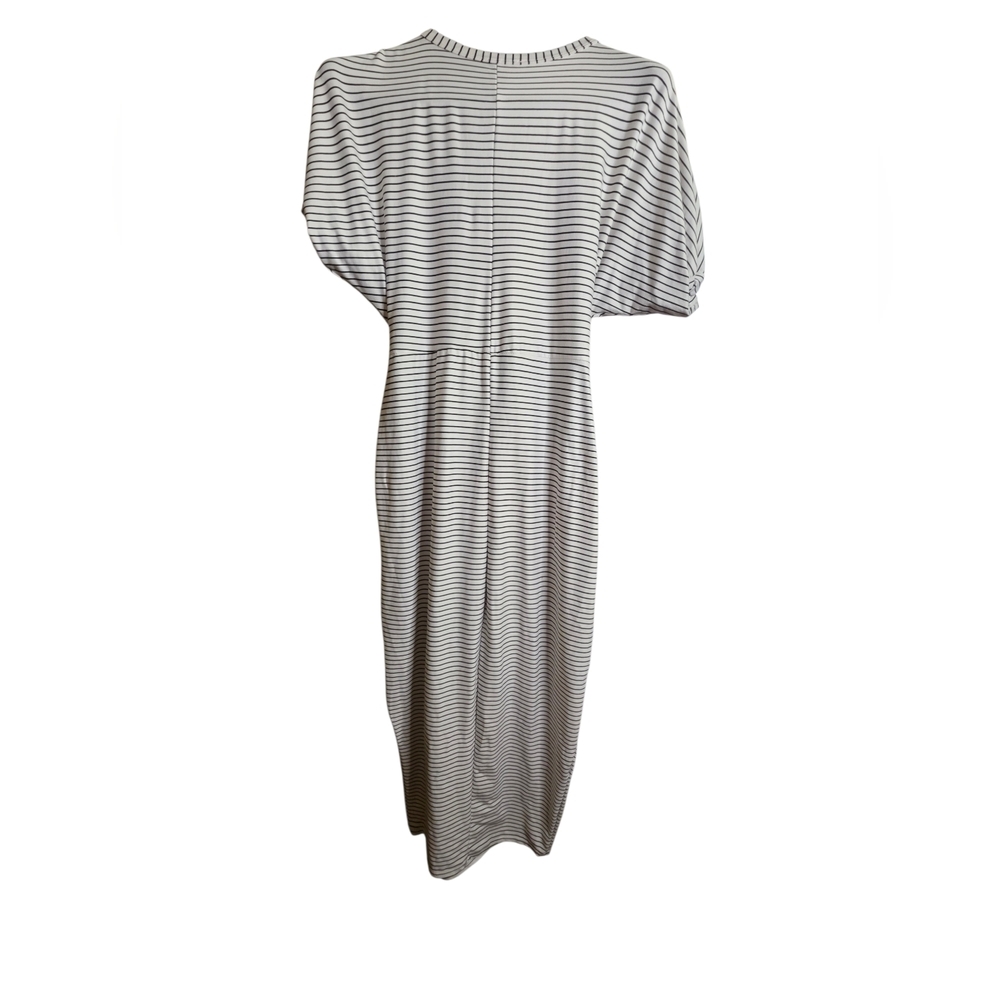 Fashion Nova Black and White Striped Midi Dress 2X - Picture 3 of 5
